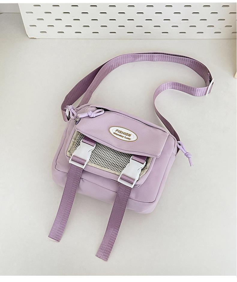 Новый школьный рюкзак большой вместимости 2025 года, сумка-мессенджер, женская прозрачная и универсальная простая наплечная сумка-мессенджер тренд