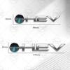 Автомобильная наклейка HEV Гибридный логотип 3D Декаль Украшение кузова Значок Эмблема заднего багажника