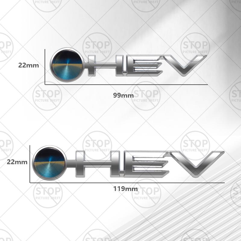 Автомобильная наклейка HEV Гибридный логотип 3D Декаль Украшение кузова Значок Эмблема заднего багажника