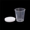 10Pcs 30Ml Plastic Lab Test Liquid Measuring Container Cups With Cap