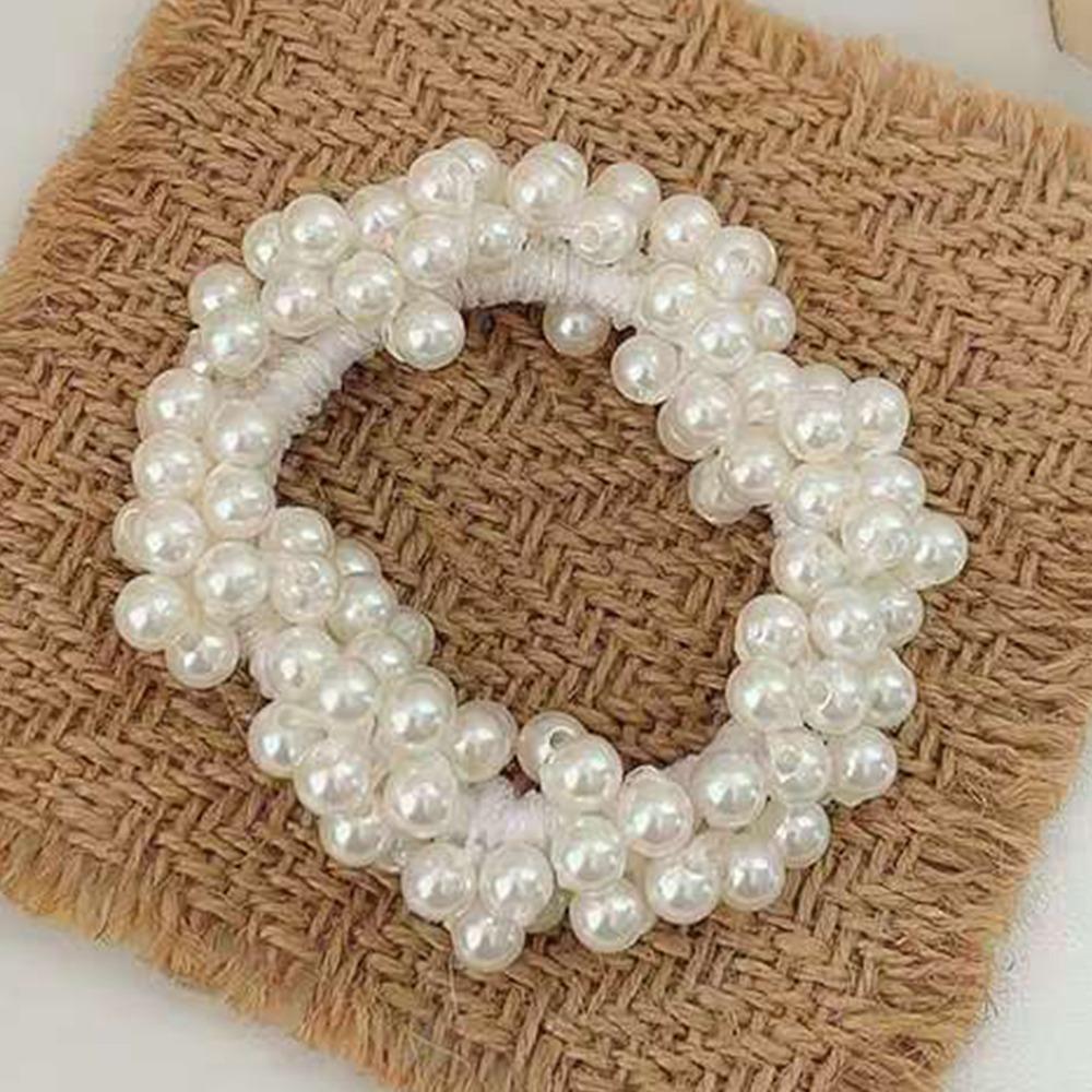 Элегантные резинки для волос Декоративный шарм Аксессуары для волос Горячая жемчужная веревка для волос для женщин и девушек