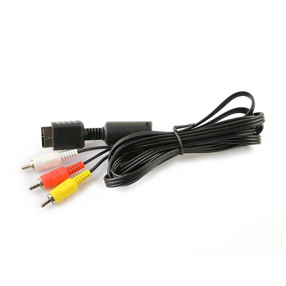 New Multi Out Adapter AV Cord Video/Audio Cable 3 RCA Flat