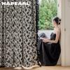 1PC Village Flower Blackout Curtain Floral Printed Window Drapes With Flounces For Living Room Home Decoration