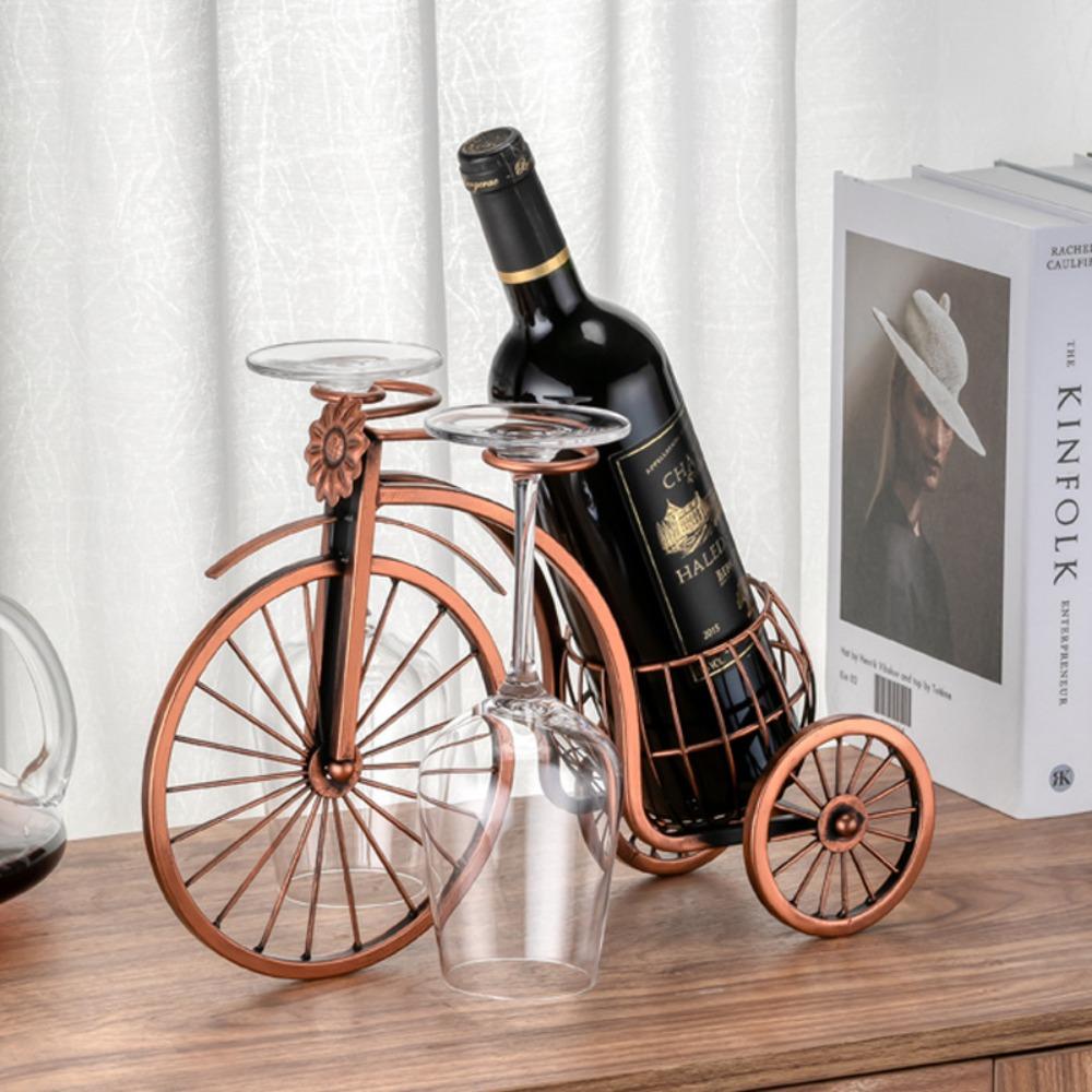 Shape Home Decoration Retro Wine Bottle Holder Wine Display Stand Wine Rack Kitchen Organizer