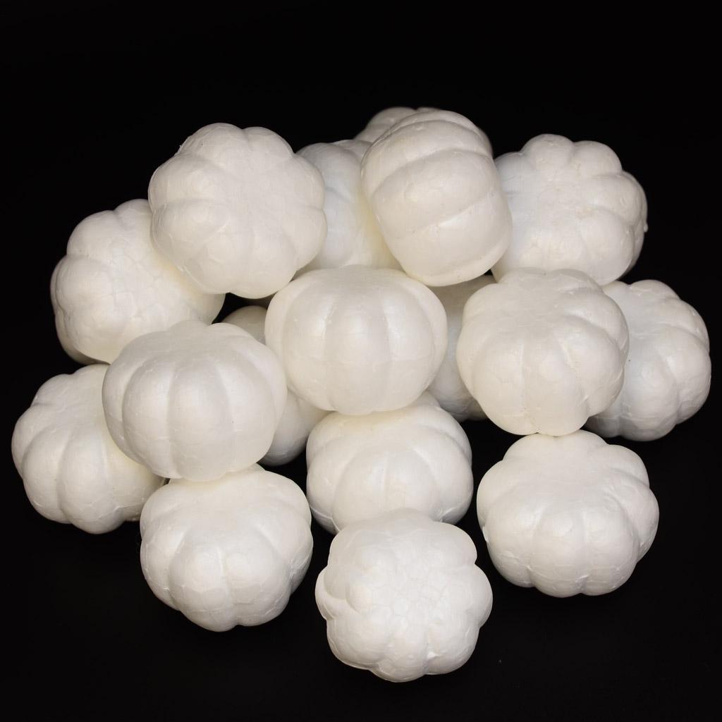 20 Pieces Modelling Foam Pumpkin Ornaments Craft 28x40mm