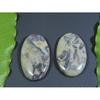 110Cts. Натуральный Яшма Кофейное Зерно Овальный Кабошон Россыпной Самоцвет 2 шт. Партия A-331