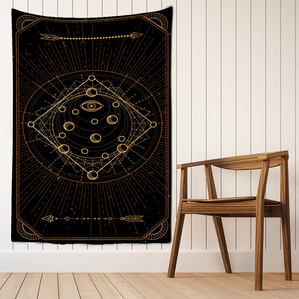 Карты Таро гобелен настенный узор Солнца и Луны Мандала богемный психоделический колдовство хиппи домашний декор