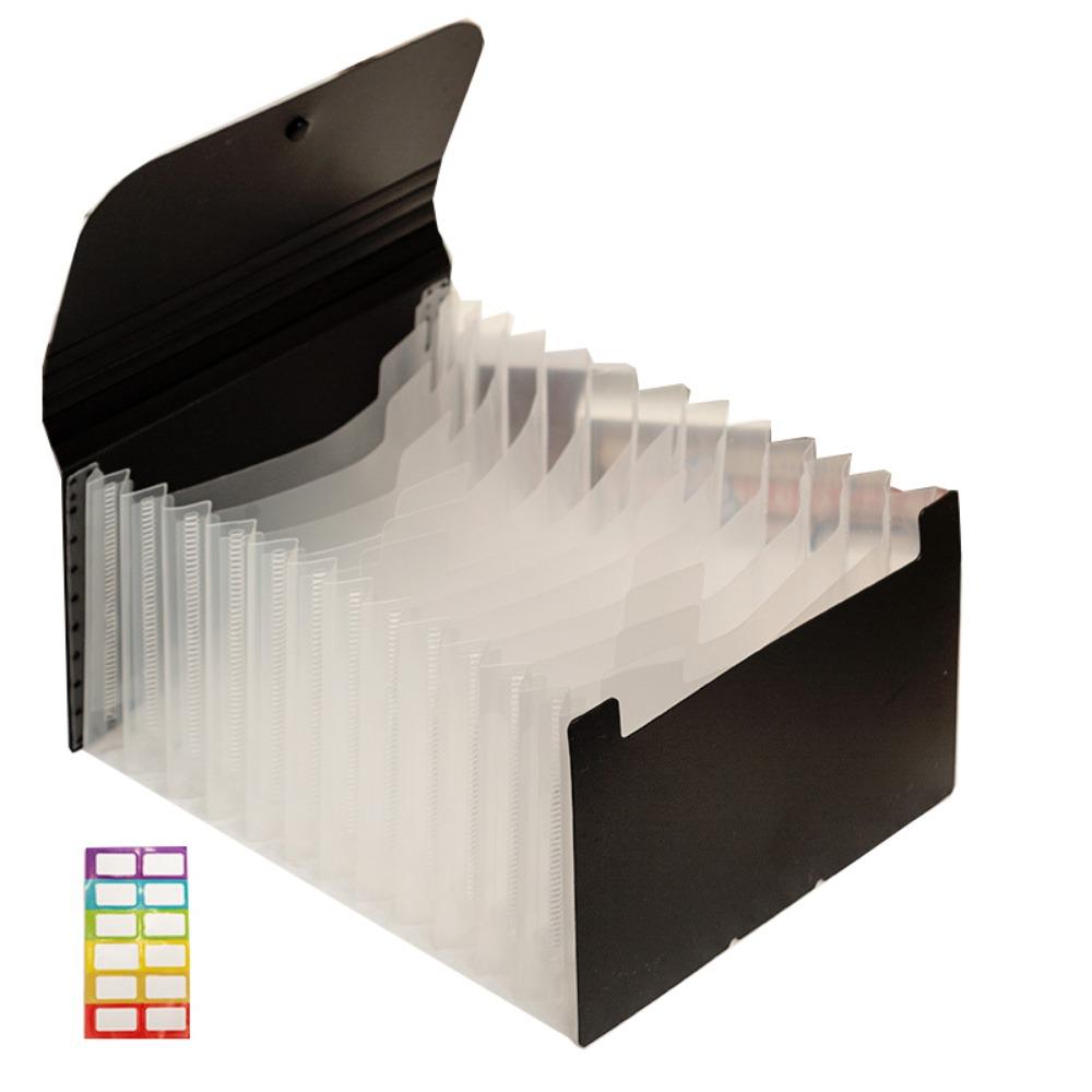 12-слойная папка-расширитель, однотонный портативный органайзер для документов, сумка-гармошка формата А6, счет