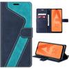 Protective Case - BOOLING - for Samsung Galaxy A32 5G - Spliced Faux Leather - Card Holder - Adjustable Stand