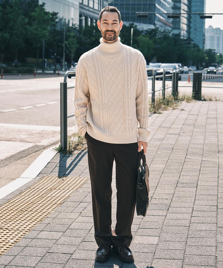 STCO Brushed Wide Slacks_Brown_Spaxa13Wsh