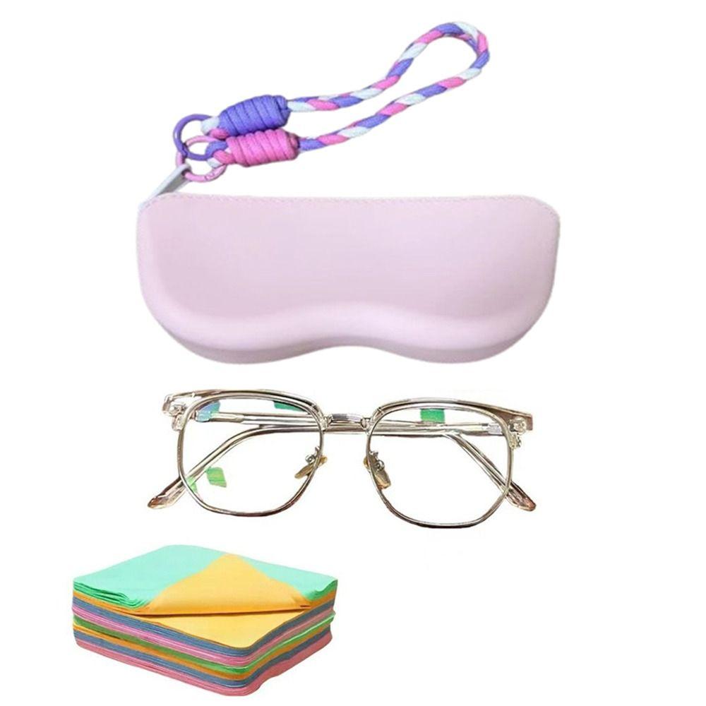Candy Color Glasses Storage Bag Dustproof Portable Eyeglass Bag Silicone Glasses Bag Travel