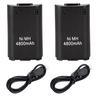 2 аккумулятора емкостью 4800 мАч с USB-кабелем для зарядного устройства для беспроводного контроллера Xbox 360, геймпада