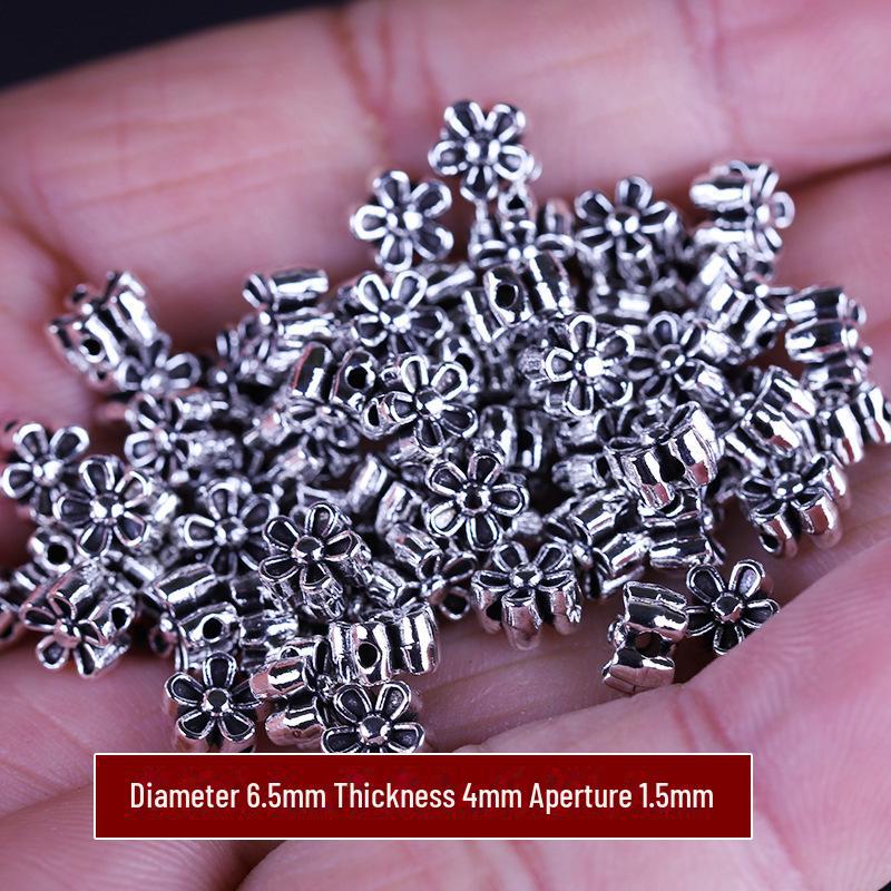 Бусины из тибетского серебра в форме цветка: Аксессуары для подвесок и браслетов своими руками