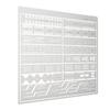 Cicogna Etching Engraving Stainless for Plastic and Model Kits Guide, Template, Ruler, Steel, Models, Gunpla, (Type 2)