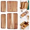 Acacia Wood Coffee Tray Food CupTrays Decorative Wood Tray Dessert Candy Bamboo Tray Gongfu Tea Tray