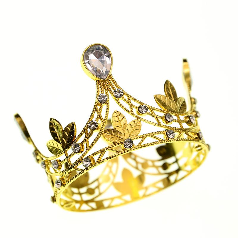 Корона тиара дети принцесса маленькая девочка корона день рождения выпечка украшения украшения свадебные украшения круглая тиара представление