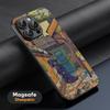 Art Lonomycin style Popular Phone Case For iPhone 17 16 15 14 13 12 11 Plus Pro Max  High-end Luxury Magsafe Sheepskin