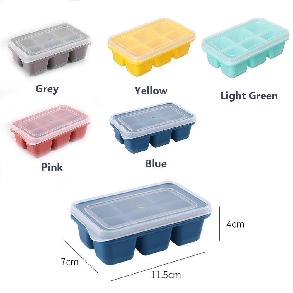 Чиллер Быстрое Охлаждение Гаджет Мягкая Силиконовая Форма Охлаждение Напитков С Крышкой Форма для Льда 6 Ячеек