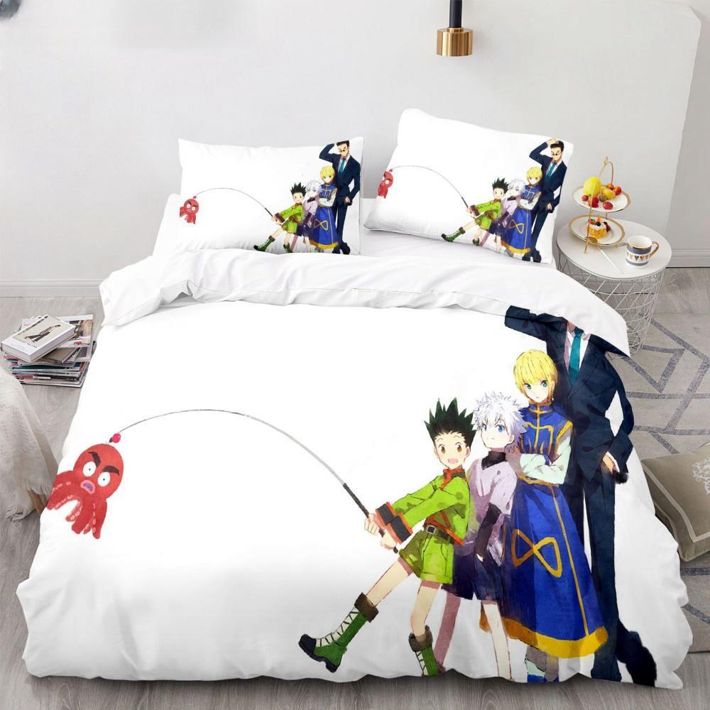 Новая коллекция постельного белья Аниме Hunter X Hunter Бискейт Крюгер Пододеяльник Роскошная детская коллекция постельного белья Размер Twin Queen King Спальня для мальчиков