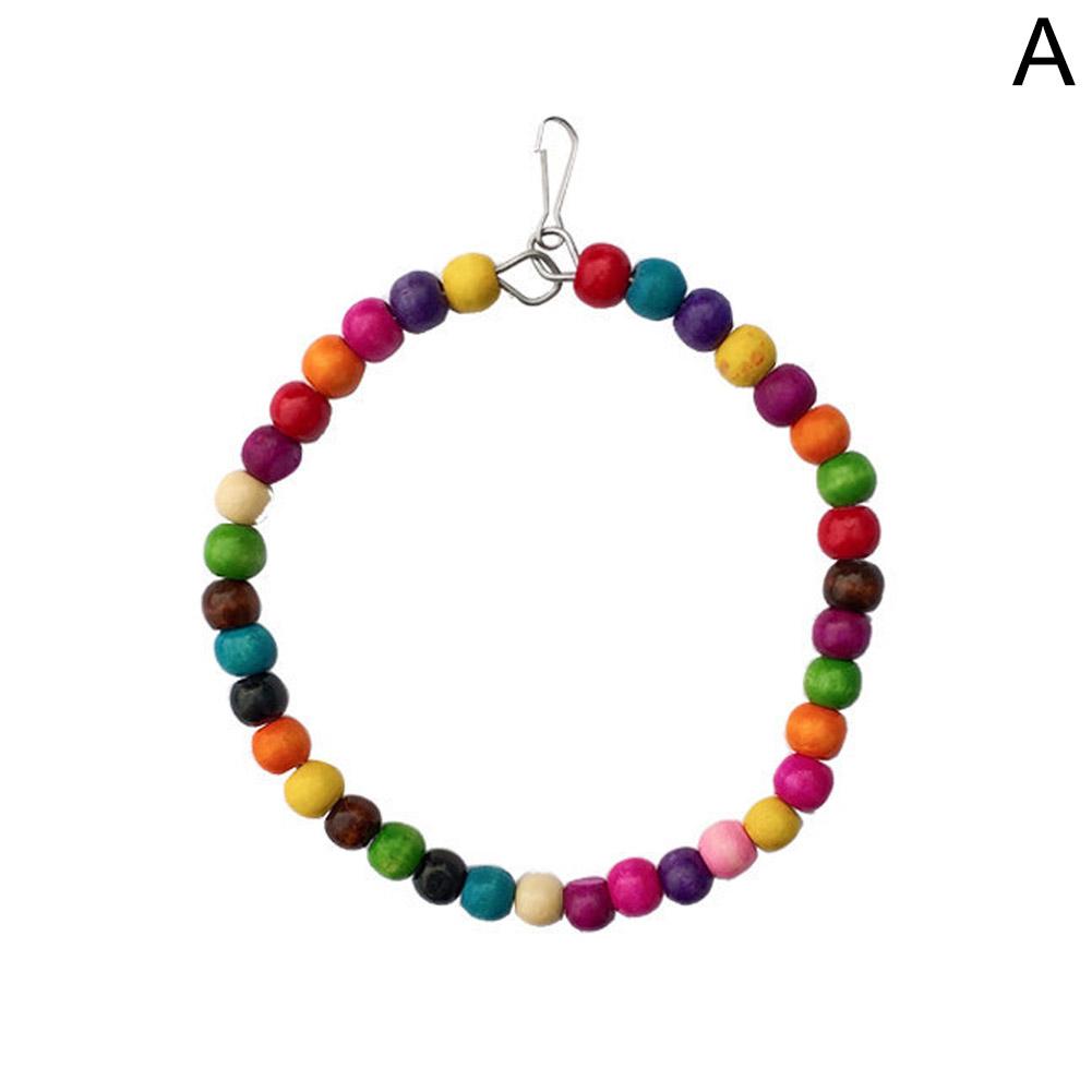 Клетка для птиц, игрушки для попугаев, деревянные качели для птиц, надежные бусины, мостик, деревянная форма, птица-попугай W6Q3