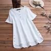 Womens Lace Shirts Fashion Tops Button Short Sleeve Shirts Female Tunic Blouse