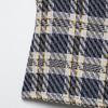 Женский приталенный клетчатый комплект из жилета и кюлот на весну 2025 года