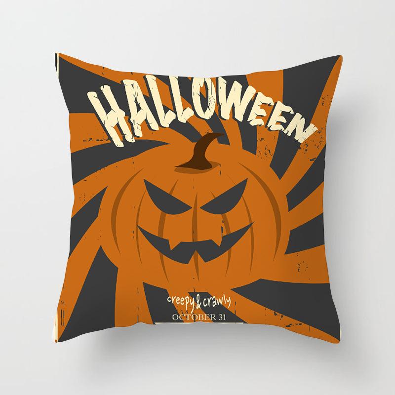 New Halloween Pumpkin Series Pillow Cover Festive Home Sand Release Art Pillow Cushion Cover