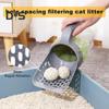 Cat Litter Scoop Portable Cat Litter Scoop Holder with Trash Container Cat Poop Sifting Shovel with Waste Bags for Indoor Cats