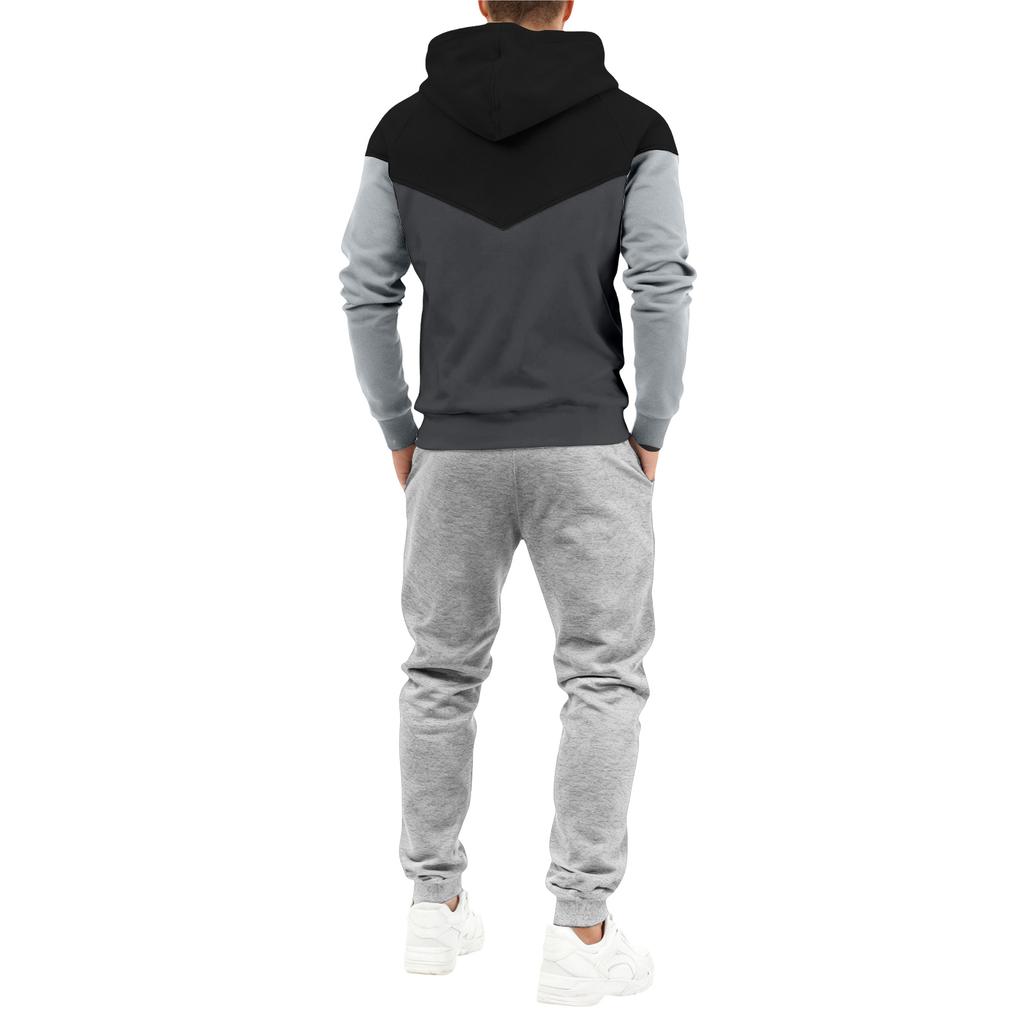 Мужской спортивный костюм с капюшоном на осень/зиму