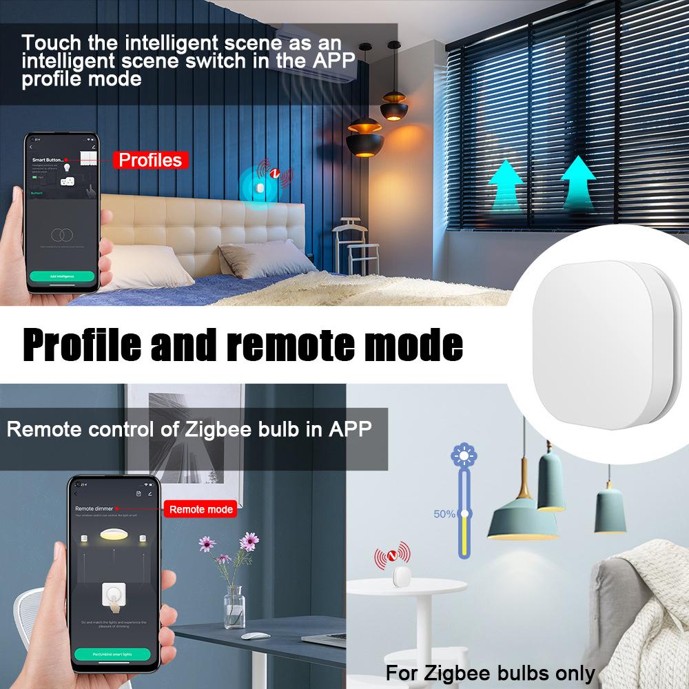 Интеллектуальный переключатель сцены Tuya ZigBee, контроллер сценария беспроводной автоматизации с затемнением света