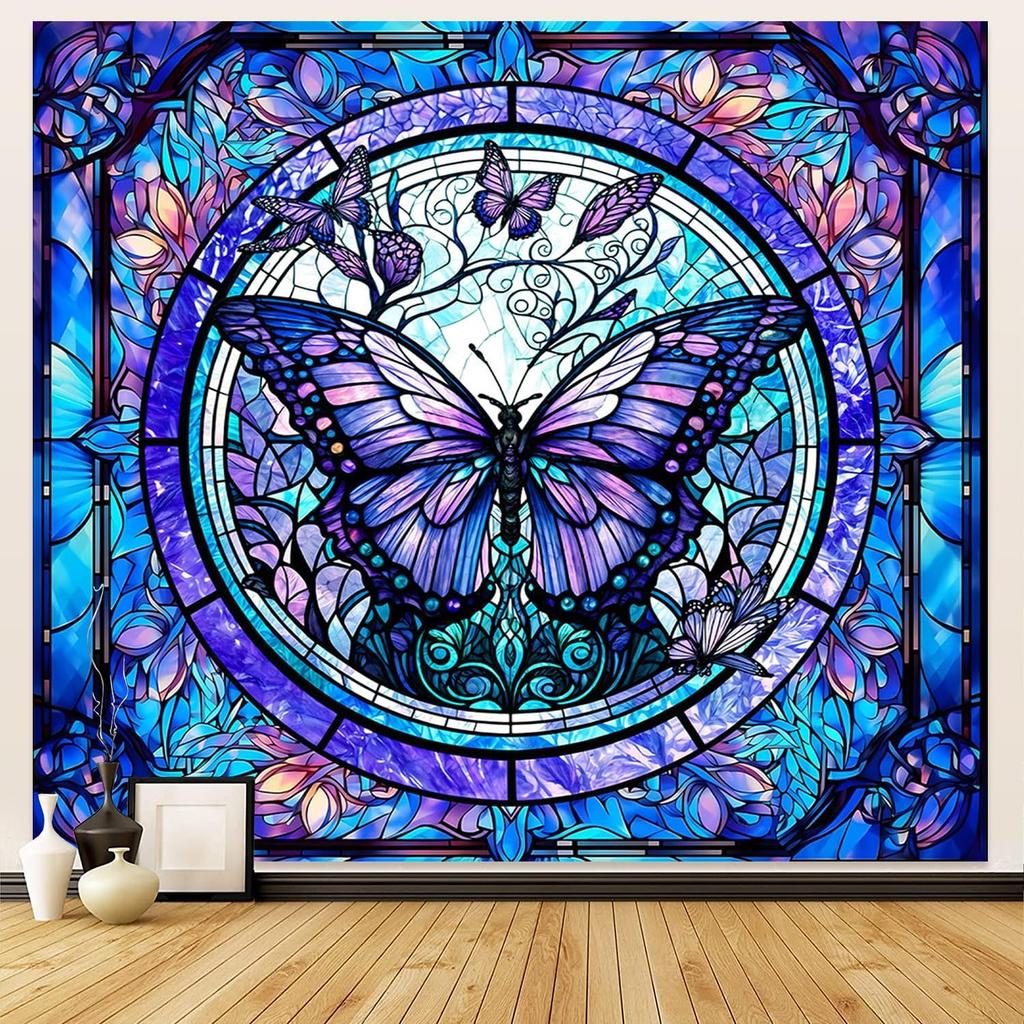 Sun and Moon Tapestry,Psychedelic Mystic Floral Tapestry Wall Hanging Modern Aesthetic Tapestry Hippie Boho Wall Art for Home Decor Bedroom Living