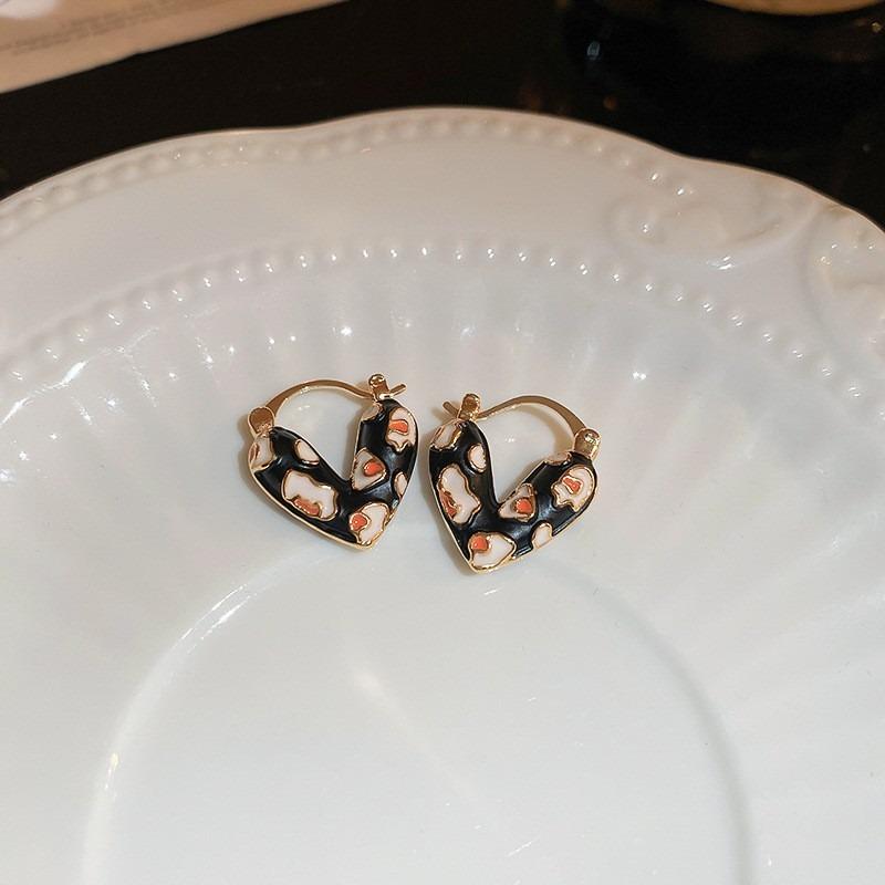 Геометрические серьги-пусеты из серебряной иглы и черного кристалла, нишевые универсальные серьги, темпераментные, легкая роскошь, премиальные серьги