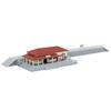 Rokuhan Z Gauge S047-2 Station Building Set Red