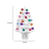 Resin Christmas Tree Night Light US Plug Bedside Lamp Vintage Christmas Mood Light  Bedroom