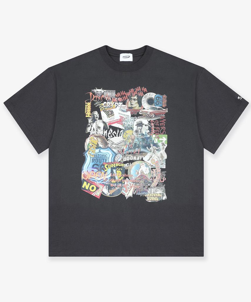 GRAILZ Collage T-Shirts [Charcoal]