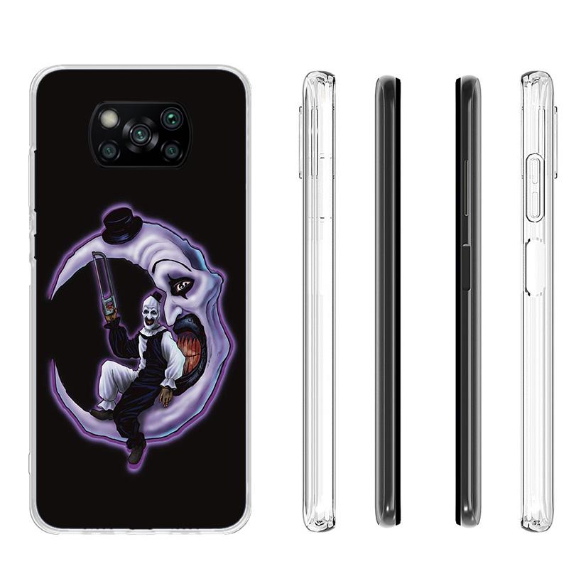 Horror Movie Terrifier Phone Case For Xiaomi Poco X7 X6 X5 Pro F7 Ultra Redmi 15C 15 13 13C 12 12C 10 10A 10C 9 9A 9C 9T Shell P