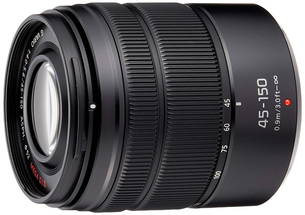 Panasonic Telephoto Zoom Lens for Micro Four Thirds Lumix G VARIO Black 45-150mm/F4.0-5.6 ASPH. /MEGA O.I.S. H-FS45150-KA