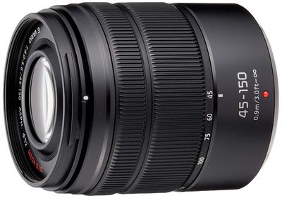 Panasonic Телеобъектив с переменным фокусным расстоянием для Micro Four Thirds Lumix G VARIO 45-150 мм/F4.0-5.6 ASPH. /МЕГА ОИС. Черный H-FS45150-KA