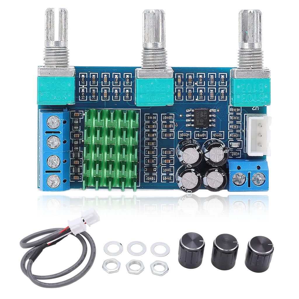 Power Amplifier Board XHM567 TPA3116D2 Dual Channel Digital Volume Control Module 2x80W for Audio