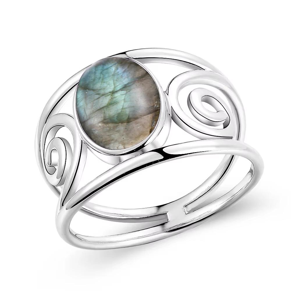 Кольца из стерлингового серебра 925 пробы с натуральными камнями Аметист Простое фиолетовое овальное кольцо 8*10 мм Изящные украшения Подарки для подруг Женщинам