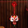 Fortune Character Lion Dance Keychain Bell Chinese New Year Gift  Bag Hanging Accessories