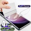 4Pcs Not Glass For Samsung Note 20/20 Ultra/Note 10/10+/10 Lite Hydrogel Film Soft Full Cover Phone Screen Protective Film