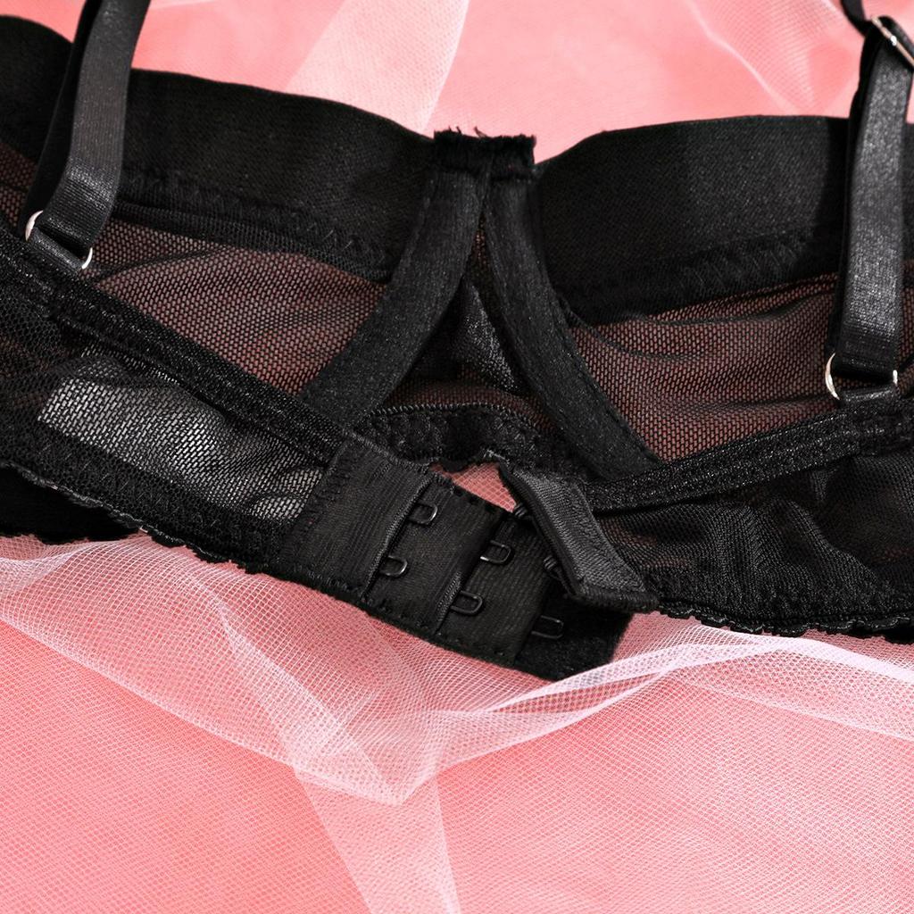 Tuexika модное женское сексуальное нижнее белье с английским буквенным принтом, трехсекционный пояс с подвязками, перспективное искушение, эротическое белье