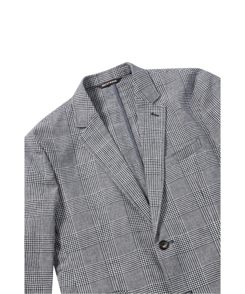 Brentwood [Selection] Linen Glen Check Jacket Brjcm26841Nyx