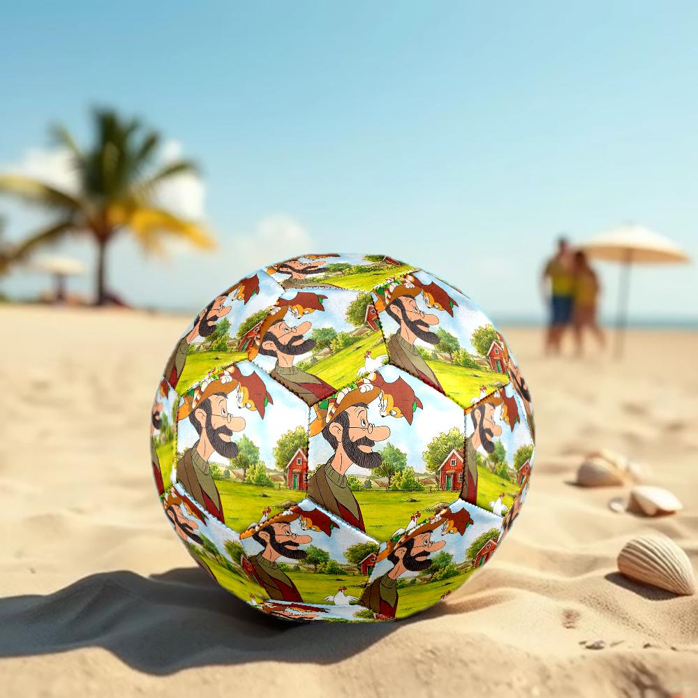 Pettson and Findus Theme Size 5 Soccer Ball, Suitable for Both Indoor and Outdoor Matches, a Gift Suitable for Everyone.