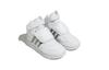 adidas Кроссовки Hoops MID 3.0 AC Искусственная кожа Устойчивые к истиранию Высокие Скейтбордические Кроссовки Белый Младенец и Малыш HP2660
