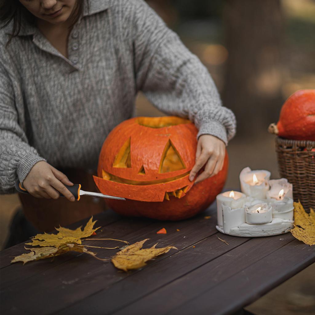 11PCS Halloween Pumpkin Carving Kit with Carry Bag Professional Stainless Steel Tools Professional Pumpkin Cutting Carving Supplies