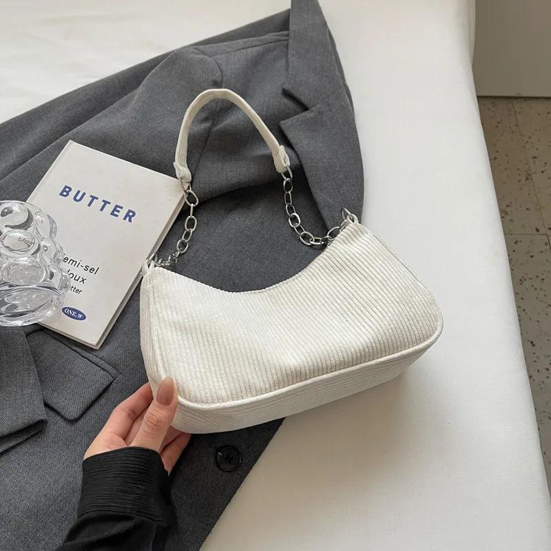 Бархатная женская сумка через плечо повседневная сумка-цепочка женственная личность корейская версия модная