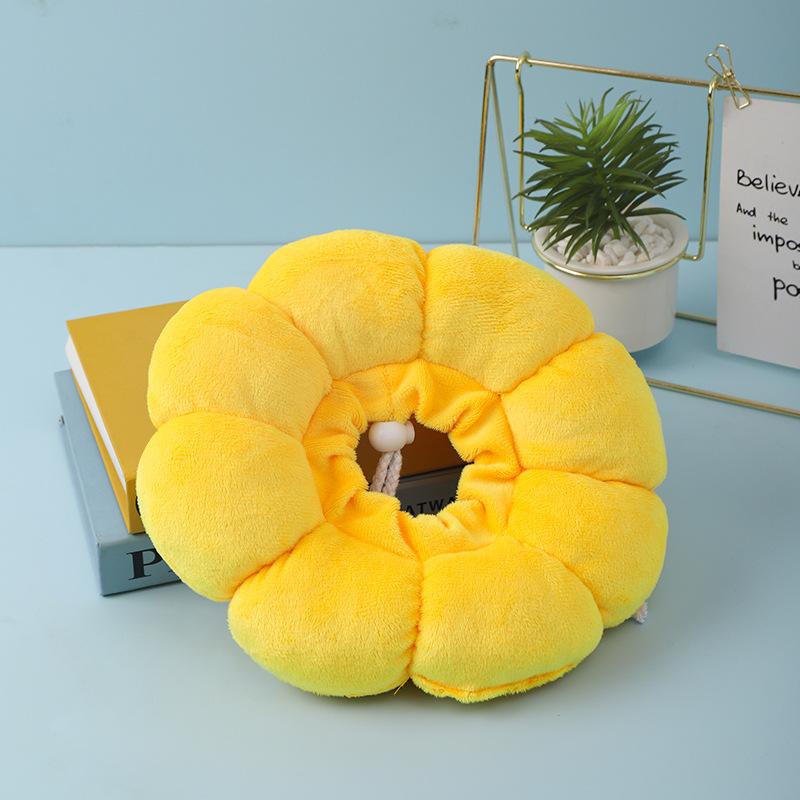 Подсолнух елизаветинский ошейник для домашних животных регулируемый анти-укус хирургия анти-облизывание заживление ран защита кошек ошейники мягкий плюшевый ошейник