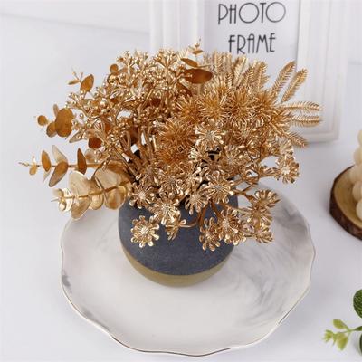 Leaves Decoration Accessories Crafts Plastic Artificial Flowers Fake Plants Bouquet Tower Leaves